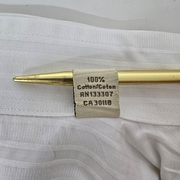 Tommy Bahama Dress Shirt Men 15.5 / 34-35 White Striped Long Sleeve - Picture 13 of 14